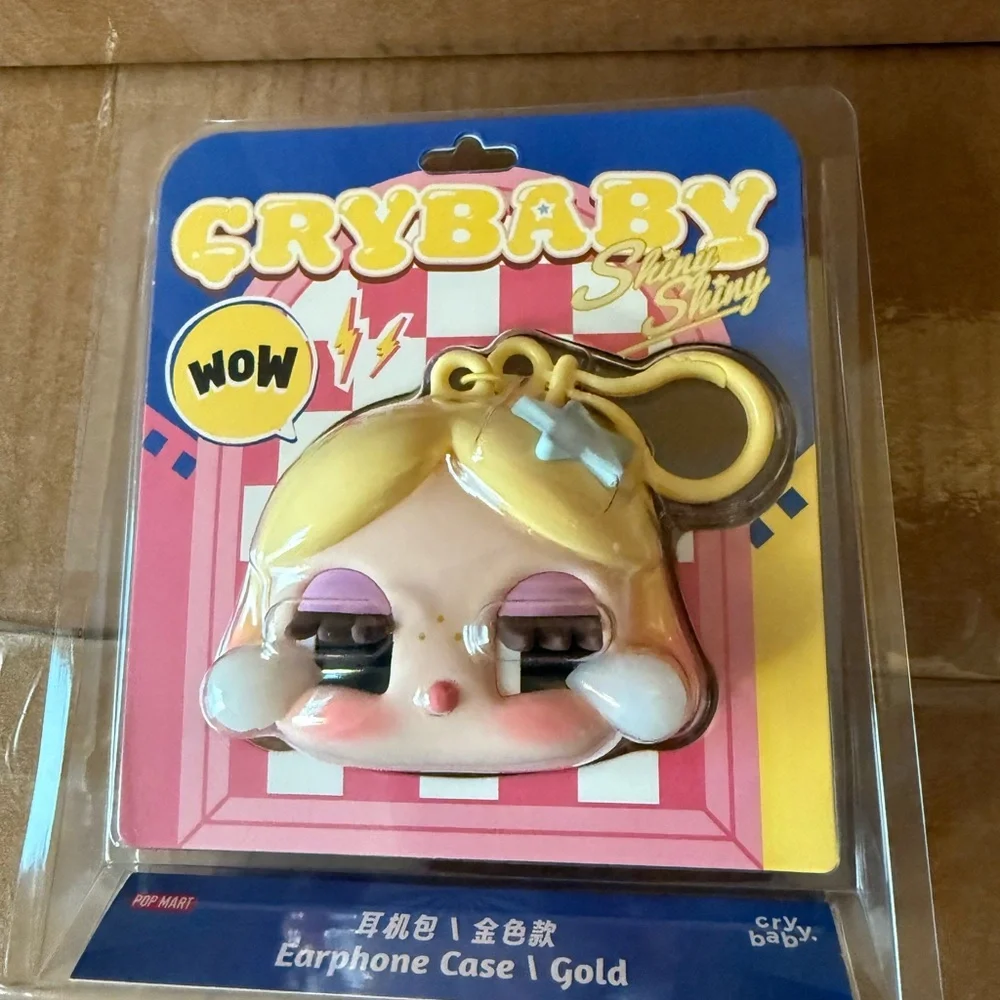 Crybaby Shiny Shiny Earphone Case - Gold - New! from Pop Mart - Picture 4 of 5